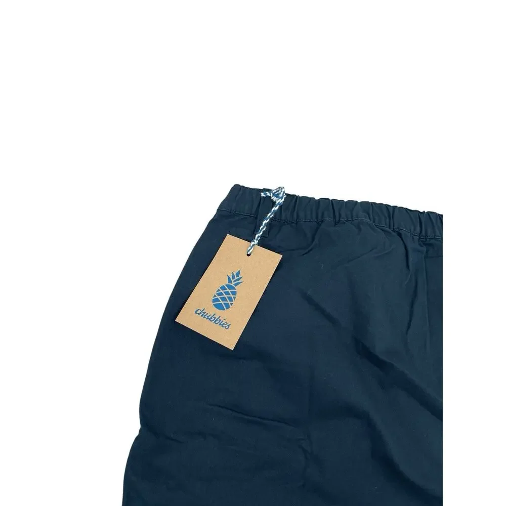 Men's Flat Front Navy Shorts - Picture 6 of 11